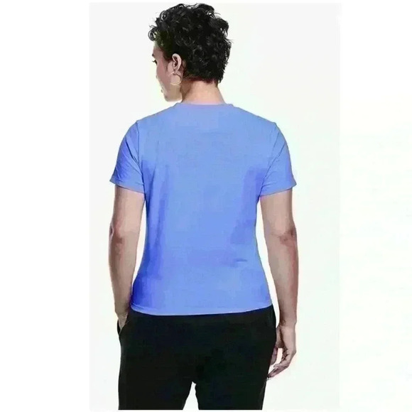 Champion Womens Cotton Fitted T-Shirt Charming Blue Size S - Picture 2 of 10